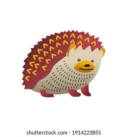 a cute brown hedgehog with an innocent face