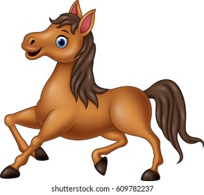 Cute brown horse