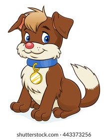 Cute brown puppy