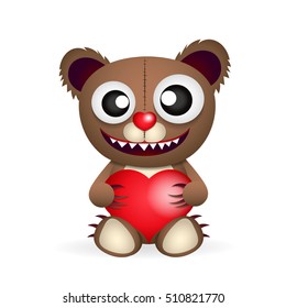 Cute brown teddy bear.