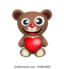 Cute Brown Teddy Bear Stock Vector (Royalty Free) 510821803 | Shutterstock