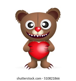 Cute brown teddy bear.