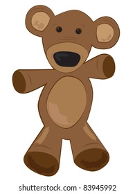 Cute and brown Teddy bear toy