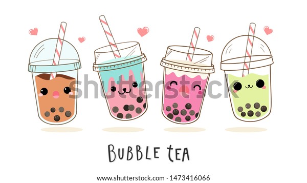 Cute Boba Tea Animals Set - Free Template PPT Premium Download 2020