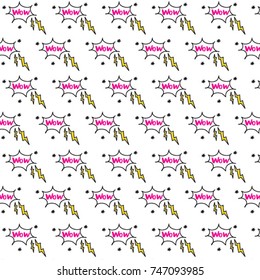 cute bubble text pattern