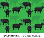 Cute Buffalo Background Seamless Wallpaper
