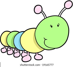 Cute Bug Vector Illustration