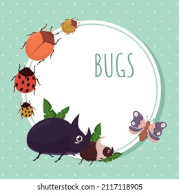 cute bugs cartel on frame