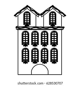 cute building antique icon