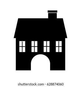cute building antique icon