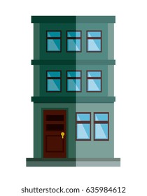 cute building exterior icon