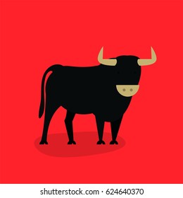 cute bull cartoon
