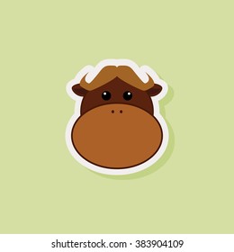 Cute Bull Face