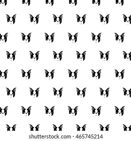 cute bulldog isolated icon vector illustration design