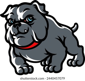 Cute Bulldog Puppy Mascot Design