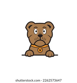 cute bulldog seamless design vector