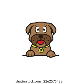 cute bulldog seamless design vector
