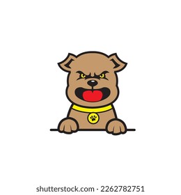 cute bulldog seamless design vector