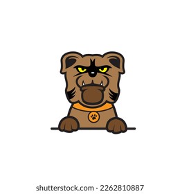 cute bulldog seamless design vector