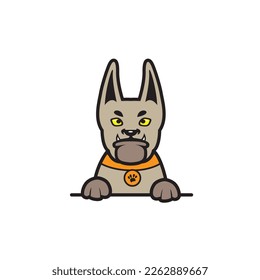 cute bulldog seamless design vector