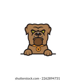 cute bulldog seamless design vector