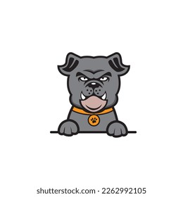 cute bulldog seamless design vector