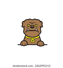 cute bulldog seamless design vector