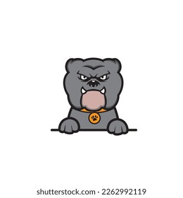 cute bulldog seamless design vector