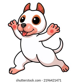 Cute bully kutta cartoon walking
