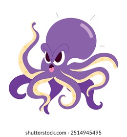 Cute Bundle of Octopus Flat Stickers 

