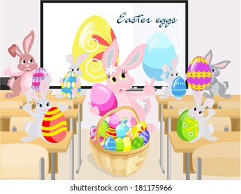 Cute bunnies in the classroom/ Cute bunnies and classroom