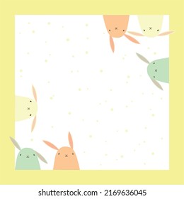 cute bunnies in different colors