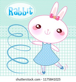 Cute Bunny Ballet Dancing