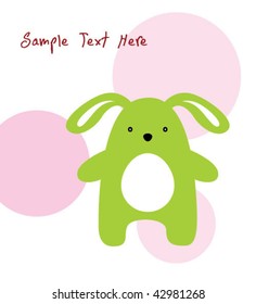 cute bunny card