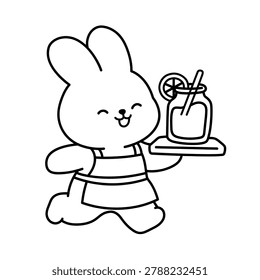 Cute Bunny Carrying 