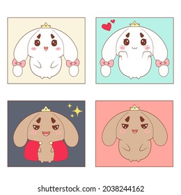 Dibujo vectorial del personaje de dibujos animados de Conejo Cuto