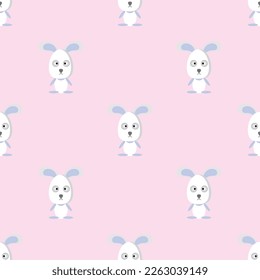 Cute bunny cartoon design as rabbit background.