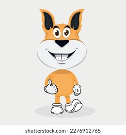 cute bunny character illustration design