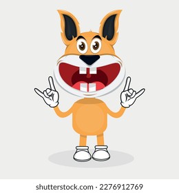 cute bunny character illustration design