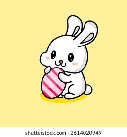 Cute bunny for Easter egg day 