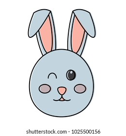 cute bunny face cartoon funny animal