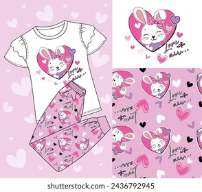 cute bunny graphic tees patterns