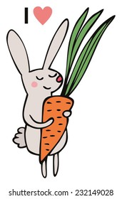 cute bunny, greeting card