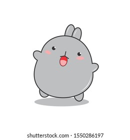Cute Bunny. Happy Easter Design
