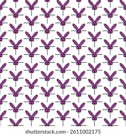 cute bunny head pattern in black and pink tones