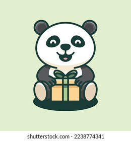 cute bunny holding christmas present SUITABLE FOR MASCOT LOGO, STICKER, T-SHIRT AND RELATED BUSINESS