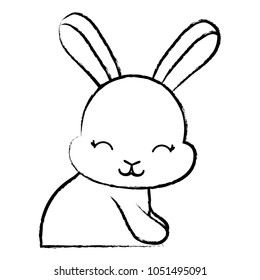 Cute bunny icon