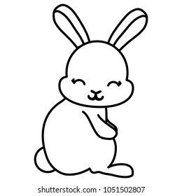 Cute bunny icon