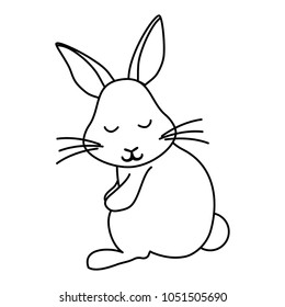 Cute bunny icon