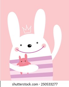 cute bunny illustration